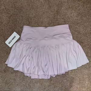 Baby Pink Gold Hinge Tennis Skirt